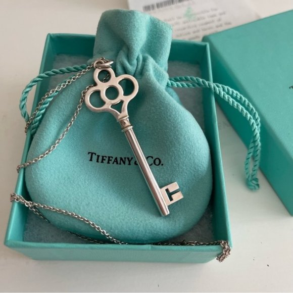 Tiffany & Co. Crown Key Necklace in Sterling Silver - Picture 1 of 10